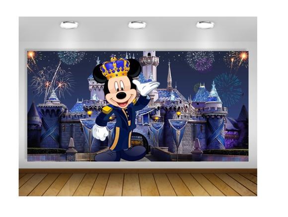 Painel de Festa Mickey Realeza 2x1m