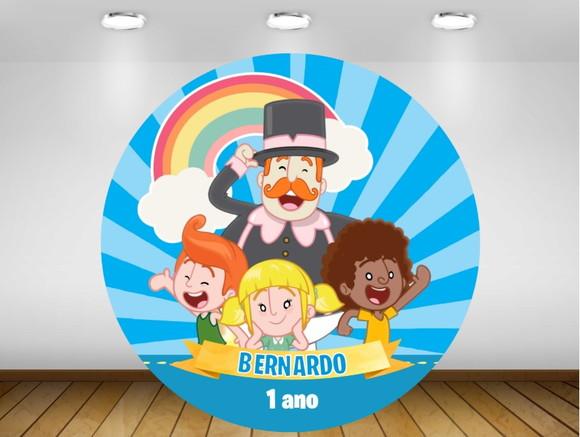 Painel de Festa mundo bita 1,20M - IMPRESSÃO LONA