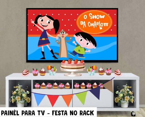 Painel de Festa para TV Show da luna festa Rack - Digital