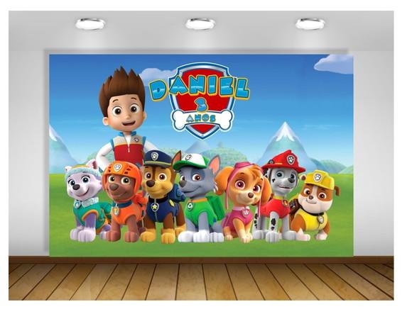 Painel de Festa Patrulha Canina 2,40x2m