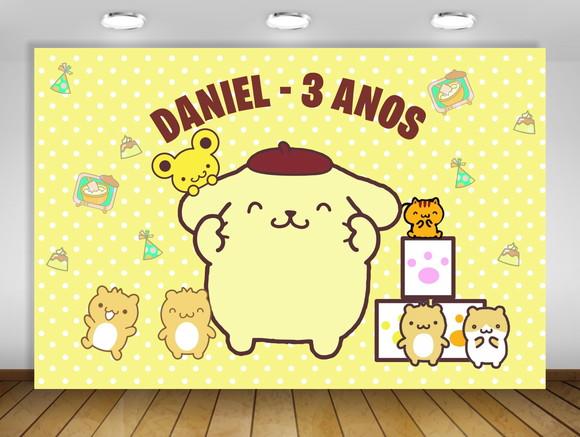 Painel de Festa Pompompurin 2x1,50m
