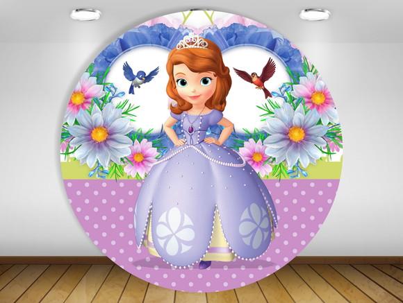 Painel de festa princesa sofia 1,20M - IMPRESSÃO LONA
