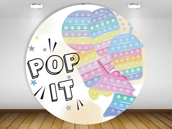 Painel de Festa redondo Pop it