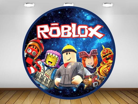 Painel de Festa Roblox 1,50m - Impressão Lona