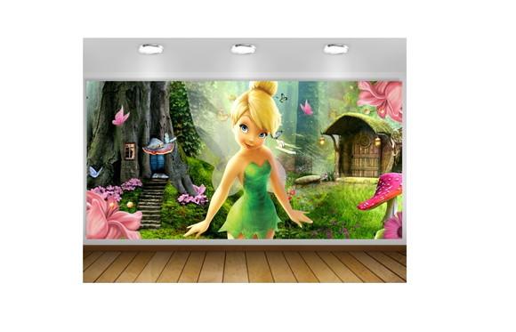 Painel de Festa Sininho Tinkerbell 2x1m
