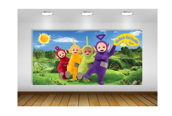 Painel de Festa Teletubbies Musical 2x1m