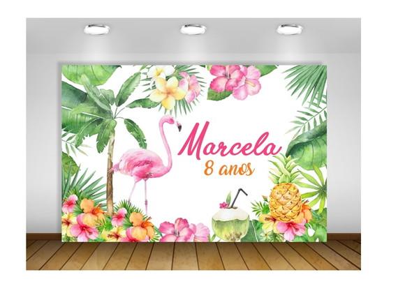 Painel de Festa Tropical 1,50x1m