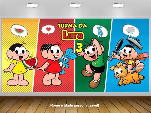 Painel de Festa Turma da Mônica 3x1,50m