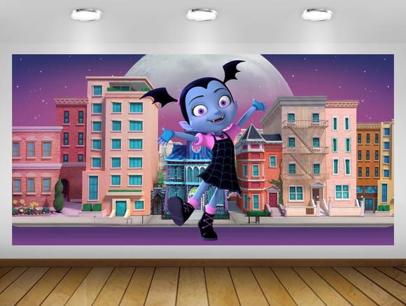 Painel de festa VAMPIRINA 1,50x1M - IMPRESSÃO LONA