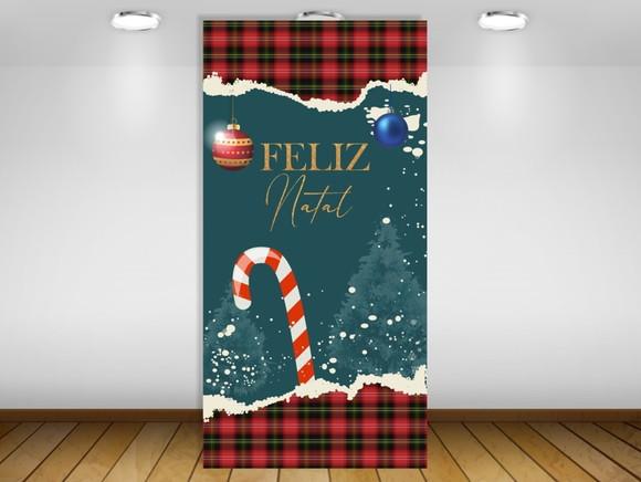 Painel de Festa Vertical Natal Feliz Natal 1x2m