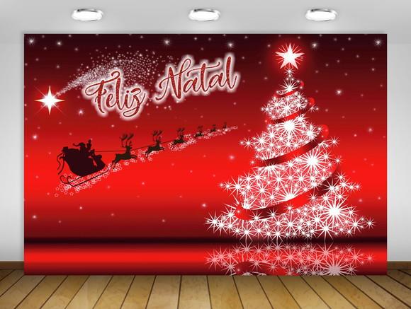 Painel de Natal Vermelho