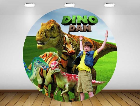 Painel Dino Dan 1,20m - Impressão Lona