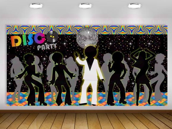 Painel Disco Club Flashback Anos 60,70,80 1,50x0,75m