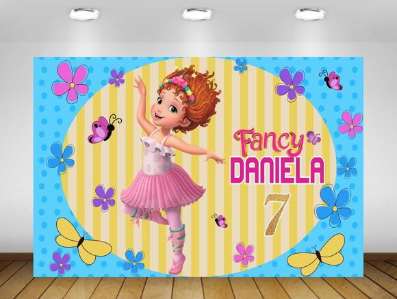Painel Fancy Nancy 1,50x1M - IMPRESSÃO LONA