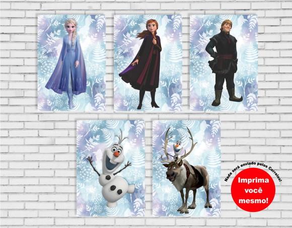 Painel Frozen Pôster DIGITAL (Arquivo A4 para download)