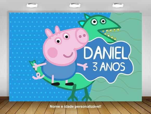 Painel georg e Pig 1,50x1M - IMPRESSÃO LONA