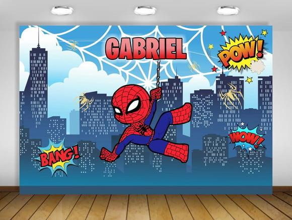 Painel Homem Aranha Bebê Baby 2x1,33m