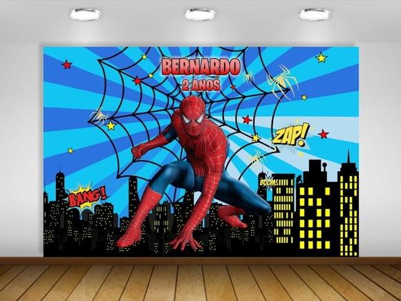 Painel Homem Aranha Decoração Super Heróis Os Vingadores