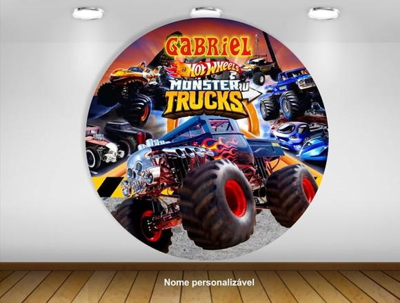 Painel Hot Wheels Monster Truck Bone Sharker 1,50m
