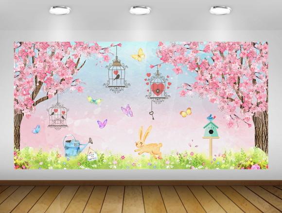 Painel Jardim Encantado das Borboletas 2,50x2m