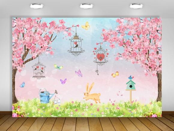 Painel Jardim Encantado das Borboletas 3x2m