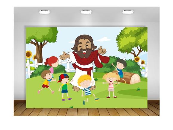 Painel Jesus e as Crianças 3x2m