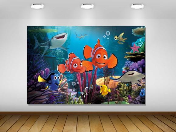 Painel Kit Festa Nemo E Fundo Do Mar