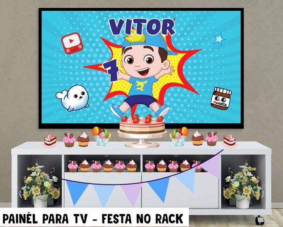 Painel Luccas Netto para Tv Festa no Rack