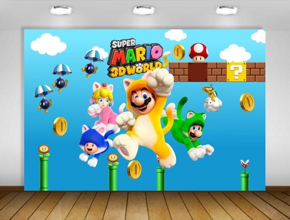 Painel Mario 3d World 1,50x1m