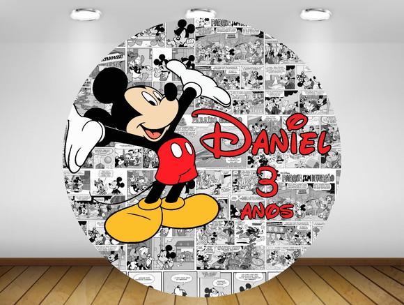 Painel Mickey 1,20M - IMPRESSÃO LONA