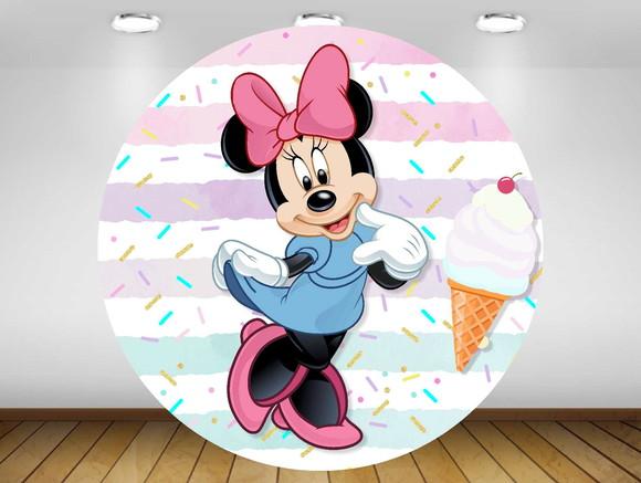 Painel Minnie sorveteria 1,20M - IMPRESSÃO LONA