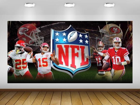 Painel Nfl Futebol Americano Sf 49ers 2x1m