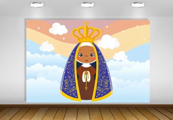 Painel Nossa Senhora Aparecida Ave Maria 1,50x1m