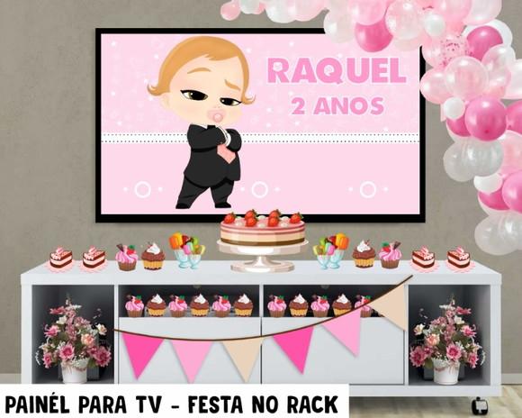 Painel para TV Poderosa Chefinha Festa no Rack - Digital