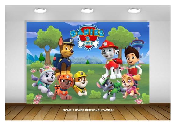 Painel Patrulha Canina 1,50x1m
