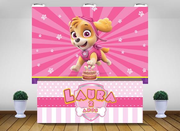 Painel Patrulha canina Skye Kit de Festa
