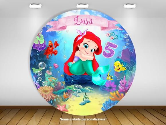 Painel Pequena Sereia Ariel Baby 1,30m