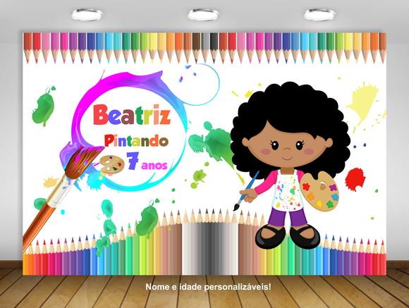 Painel Pintando o Sete 1,50x1m - Impressão Lona