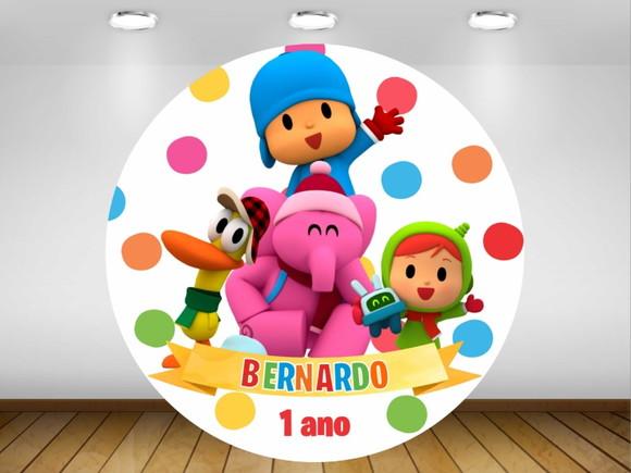 Painel Pocoyo 1,20M - IMPRESSÃO LONA