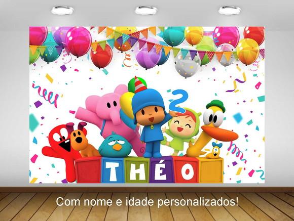 Painel Pocoyo 1,80x1,30M - IMPRESSÃO LONA