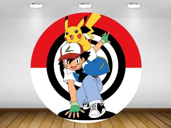 Painel Pokémon 1,20m - Impressão Lona