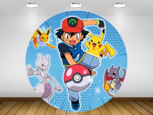 Painel Pokémon 1,20M - IMPRESSÃO LONA