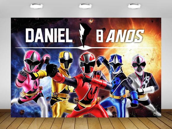 Painel Power Rangers 1,50x1m