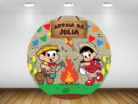 Painel Redondo Festa Junina 1,20m - Impresso em Lona