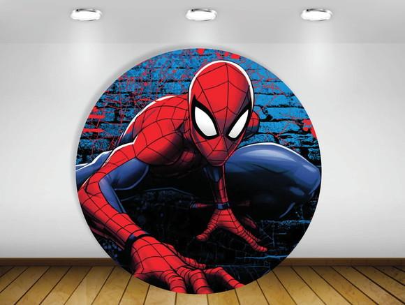 Painel redondo Homem Aranha