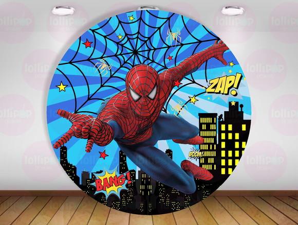 Painel Redondo Homem Aranha Vingadores 1,50m