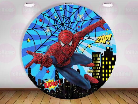 Painel Redondo Homem Aranha Vingadores