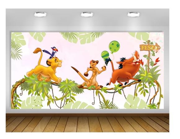 Painel Rei Leão 2x1m - Impressão Lona