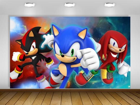 Painel Sonic Knuckles Shadow 2,50x1,50m