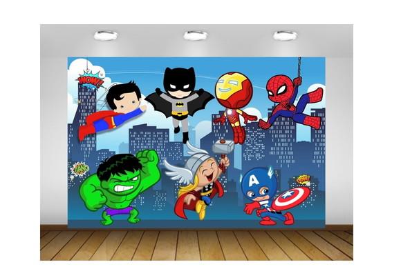 Painel Super Heróis Baby